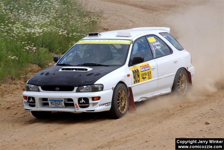 Aidan Hicks / John Hicks Subaru Impreza Wagon on SS1, J5 North.