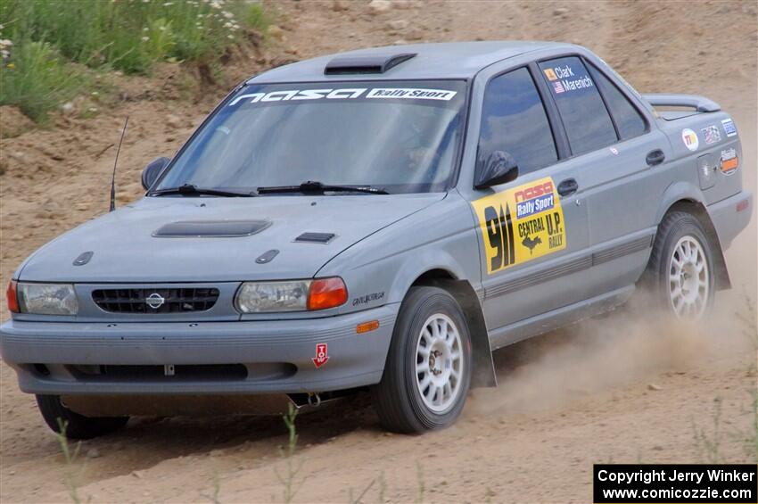 Dexter Clark / William Marenich Nissan Sentra SE-R on SS1, J5 North.