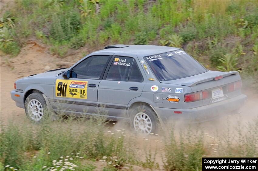 Dexter Clark / William Marenich Nissan Sentra SE-R on SS1, J5 North.