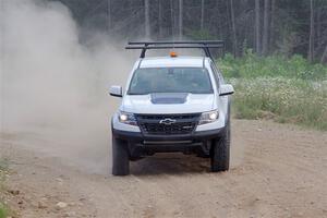 A Chevy Colorado ZR2 Pickup sweep vehicle comes through SS1, J5 North.