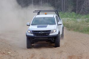 A Chevy Colorado ZR2 Pickup sweep vehicle comes through SS1, J5 North.