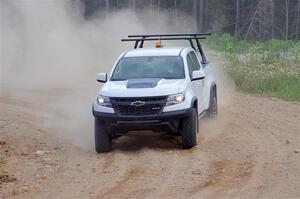 A Chevy Colorado ZR2 Pickup sweep vehicle comes through SS1, J5 North.