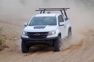 A Chevy Colorado ZR2 Pickup sweep vehicle comes through SS1, J5 North.