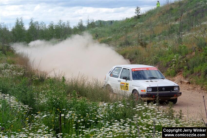 Adam VanDamme / Andrew Herron VW Golf on SS4, J5 South.