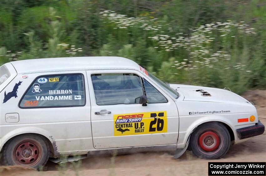 Adam VanDamme / Andrew Herron VW Golf on SS4, J5 South.