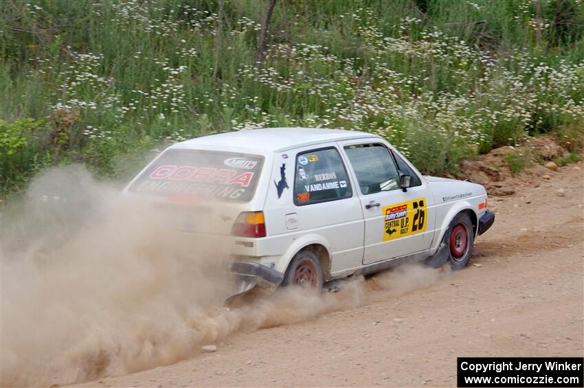 Adam VanDamme / Andrew Herron VW Golf on SS4, J5 South.