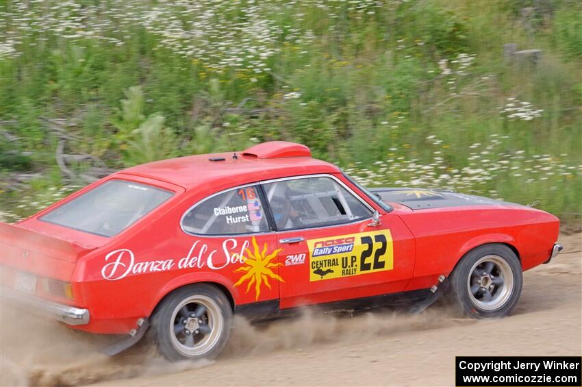 Mike Hurst / Michael Claiborne Ford Capri on SS4, J5 South.