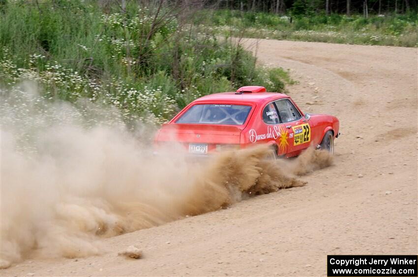 Mike Hurst / Michael Claiborne Ford Capri on SS4, J5 South.