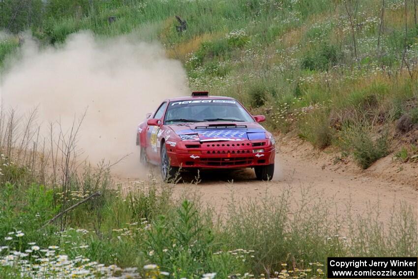 Al Dantes, Jr. / Zach Rondeau Mazda RX-7 LS on SS4, J5 South.