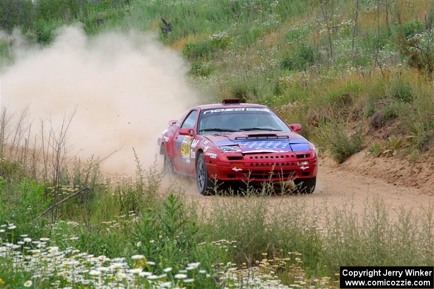 Al Dantes, Jr. / Zach Rondeau Mazda RX-7 LS on SS4, J5 South.