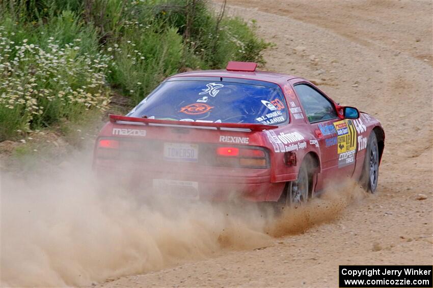 Al Dantes, Jr. / Zach Rondeau Mazda RX-7 LS on SS4, J5 South.