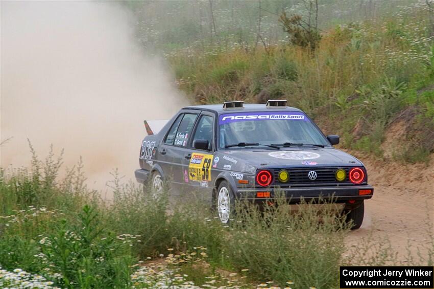 Cory Grant / Kevin Forde VW Jetta on SS4, J5 South.