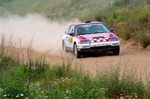 Sean Burke / Max Burke Honda CRX on SS4, J5 South.