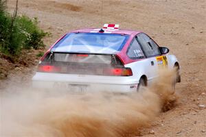 Sean Burke / Max Burke Honda CRX on SS4, J5 South.