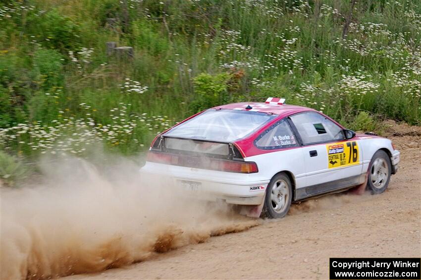 Sean Burke / Max Burke Honda CRX on SS4, J5 South.