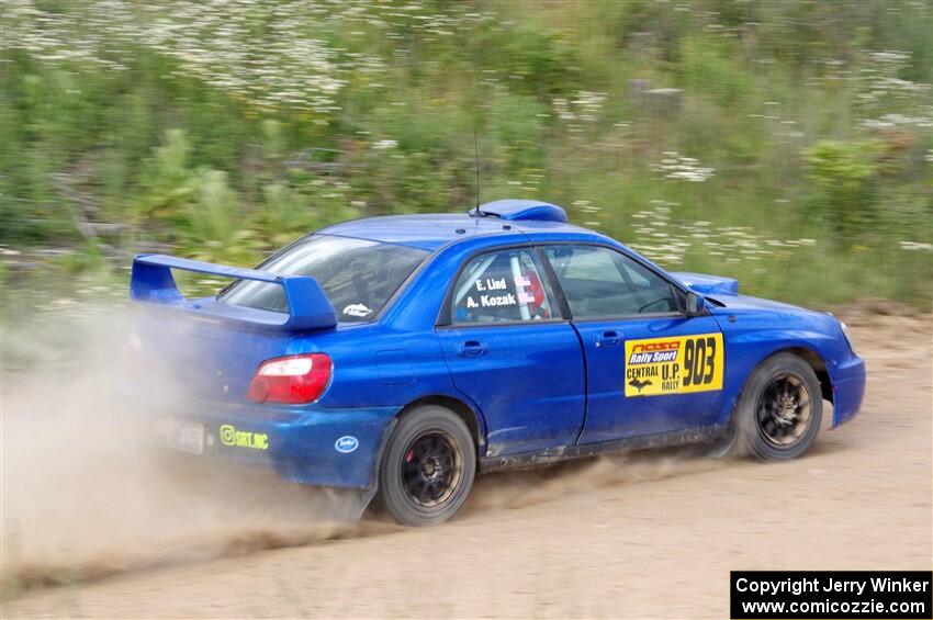 Eric Lind / Alicia Kozakiewicz Subaru WRX STi on SS4, J5 South.