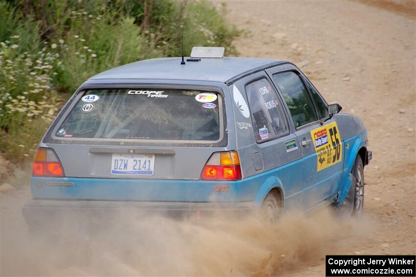 Mark Rokus / Tabitha Lohr VW GTI on SS4, J5 South.