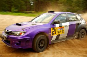 Matt Huuki / Skyler Fountaine Subaru WRX STi on SS7, Sand Rd.