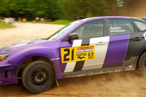 Matt Huuki / Skyler Fountaine Subaru WRX STi on SS7, Sand Rd.