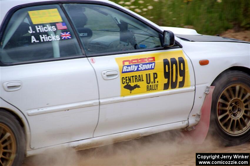 Aidan Hicks / John Hicks Subaru Impreza Wagon on SS4, J5 South.