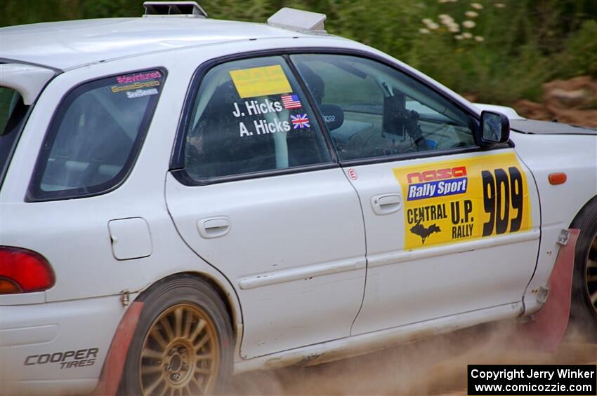 Aidan Hicks / John Hicks Subaru Impreza Wagon on SS4, J5 South.