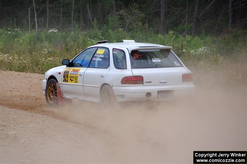 Aidan Hicks / John Hicks Subaru Impreza Wagon on SS4, J5 South.