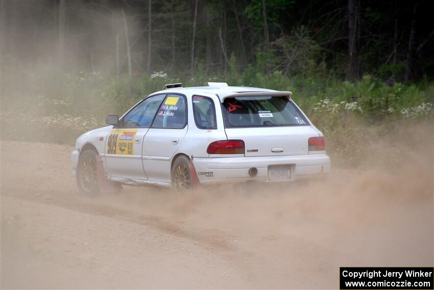 Aidan Hicks / John Hicks Subaru Impreza Wagon on SS4, J5 South.