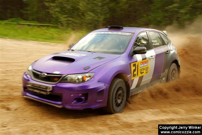 Matt Huuki / Skyler Fountaine Subaru WRX STi on SS7, Sand Rd.