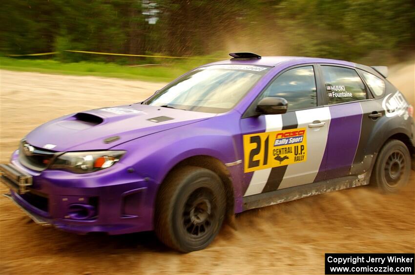 Matt Huuki / Skyler Fountaine Subaru WRX STi on SS7, Sand Rd.