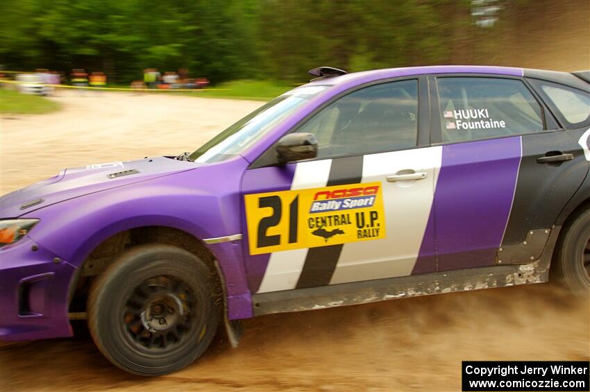 Matt Huuki / Skyler Fountaine Subaru WRX STi on SS7, Sand Rd.