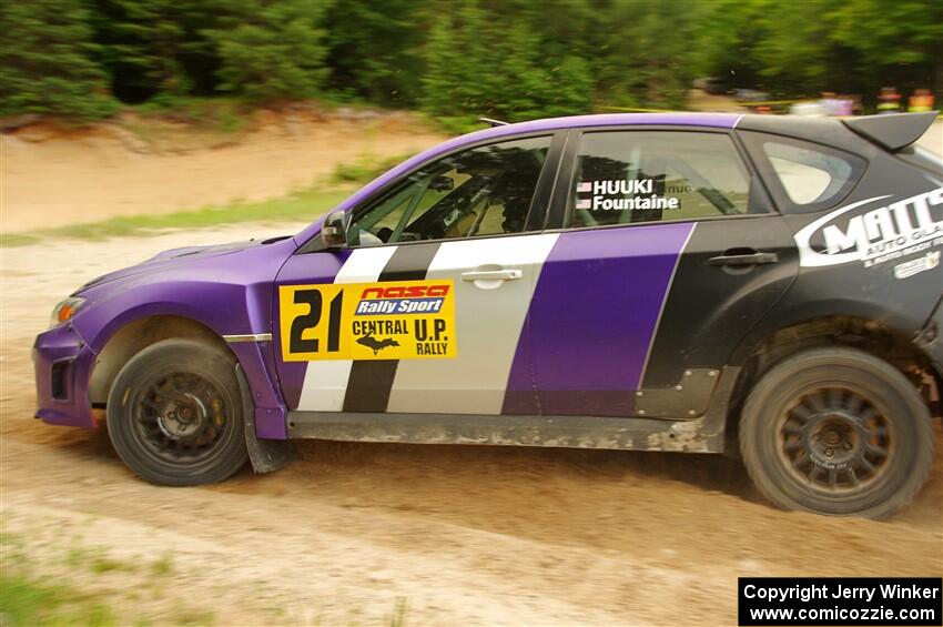 Matt Huuki / Skyler Fountaine Subaru WRX STi on SS7, Sand Rd.