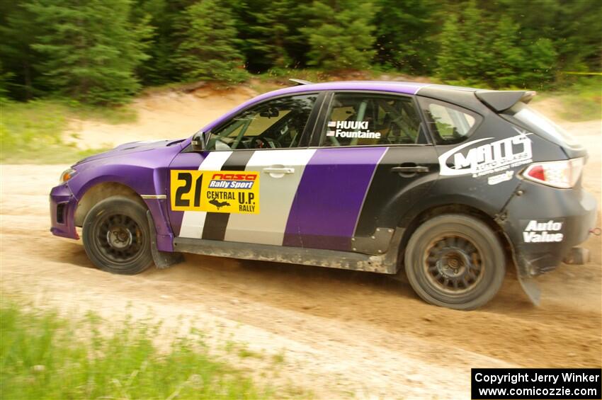 Matt Huuki / Skyler Fountaine Subaru WRX STi on SS7, Sand Rd.