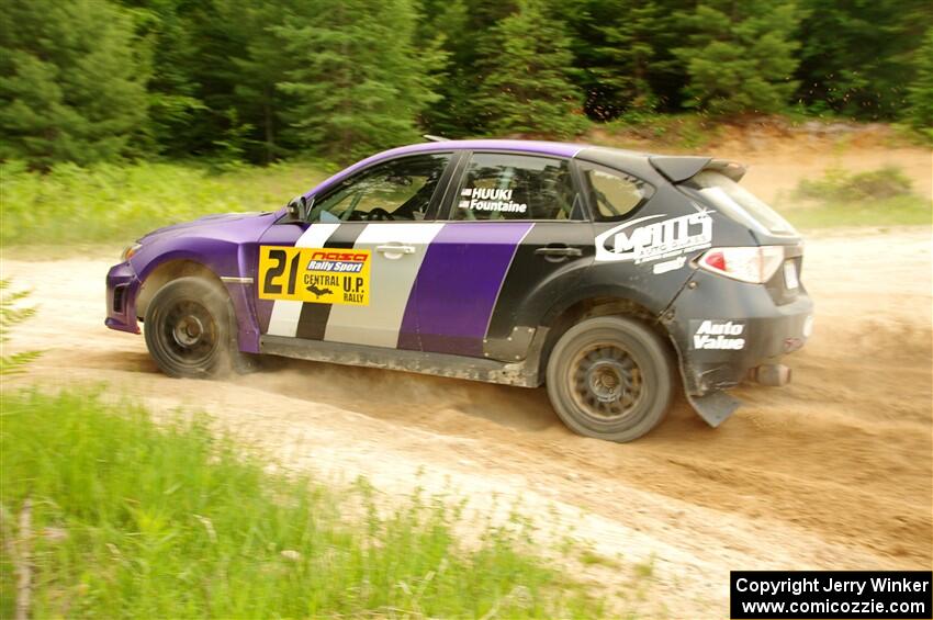 Matt Huuki / Skyler Fountaine Subaru WRX STi on SS7, Sand Rd.