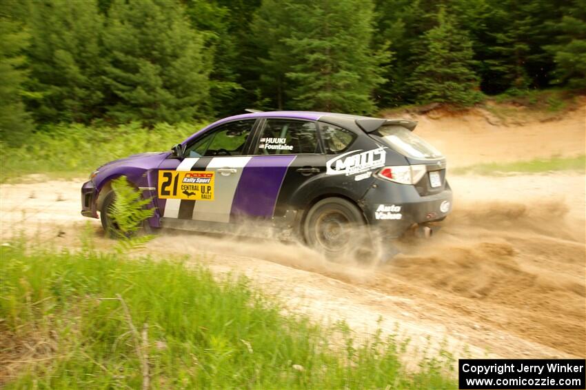 Matt Huuki / Skyler Fountaine Subaru WRX STi on SS7, Sand Rd.