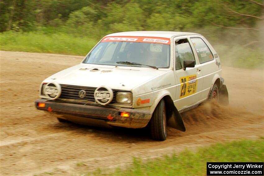 Adam VanDamme / Andrew Herron VW Golf on SS7, Sand Rd.