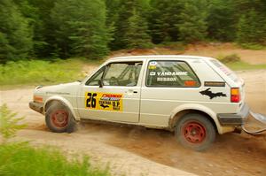 Adam VanDamme / Andrew Herron VW Golf on SS7, Sand Rd.