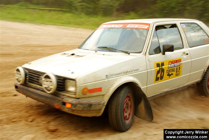 Adam VanDamme / Andrew Herron VW Golf on SS7, Sand Rd.