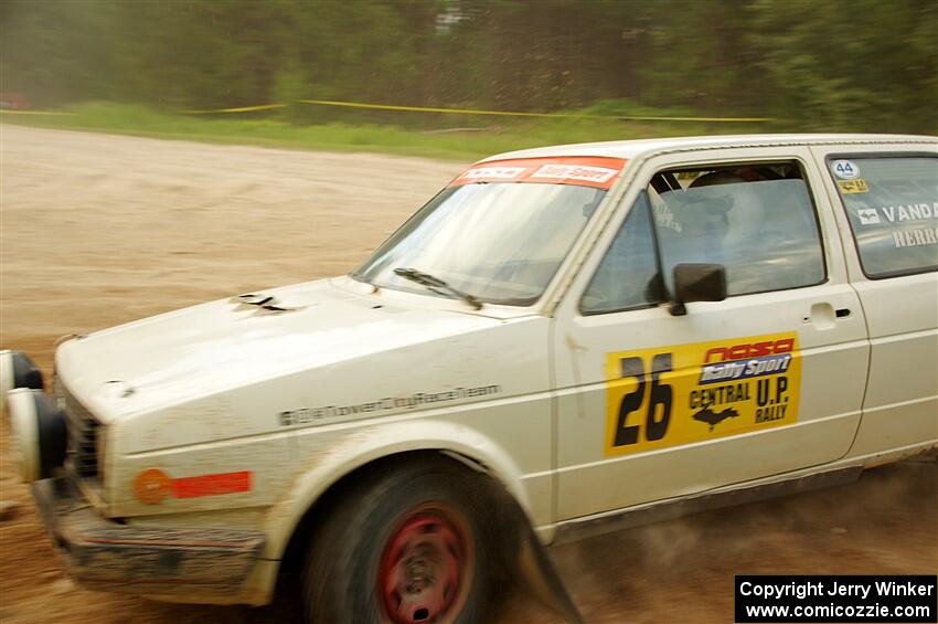 Adam VanDamme / Andrew Herron VW Golf on SS7, Sand Rd.