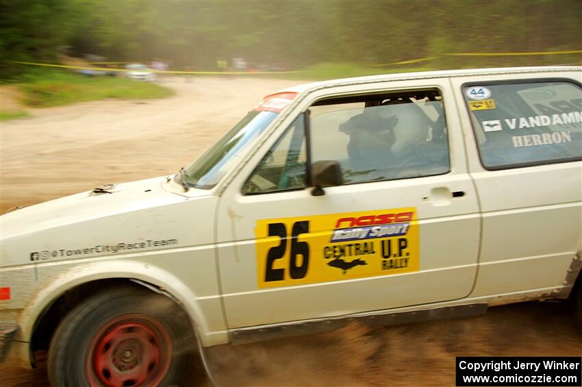 Adam VanDamme / Andrew Herron VW Golf on SS7, Sand Rd.