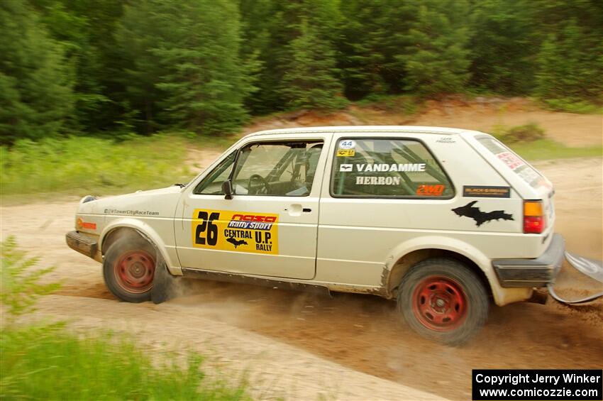 Adam VanDamme / Andrew Herron VW Golf on SS7, Sand Rd.