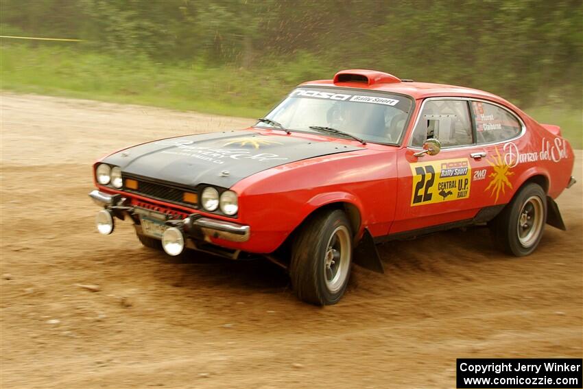 Mike Hurst / Michael Claiborne Ford Capri on SS7, Sand Rd.