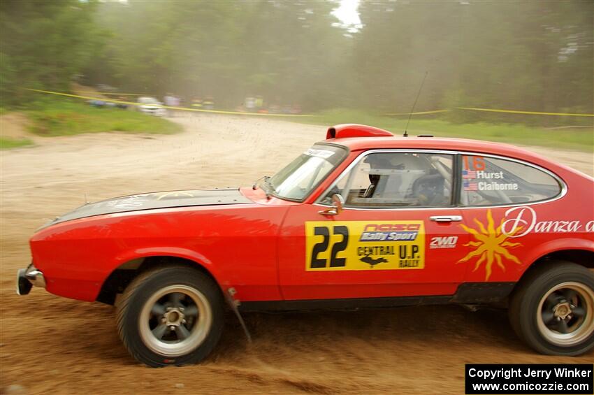 Mike Hurst / Michael Claiborne Ford Capri on SS7, Sand Rd.