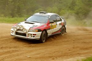 Chris Barribeau / Alex Ferencz Subaru Impreza RS on SS7, Sand Rd.