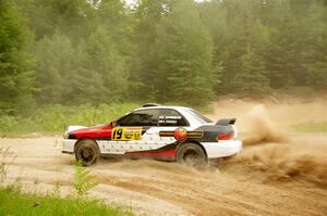 Chris Barribeau / Alex Ferencz Subaru Impreza RS on SS7, Sand Rd.