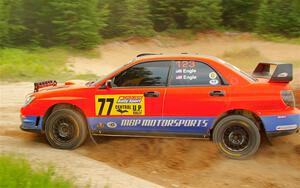 Mike Engle / Morgan Engle Subaru WRX on SS7, Sand Rd.