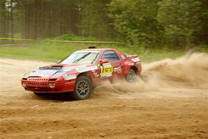 Al Dantes, Jr. / Zach Rondeau Mazda RX-7 LS on SS7, Sand Rd.