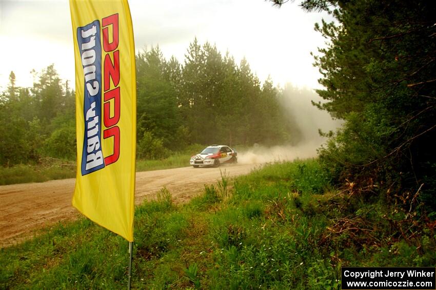 Chris Barribeau / Alex Ferencz Subaru Impreza RS on SS7, Sand Rd.