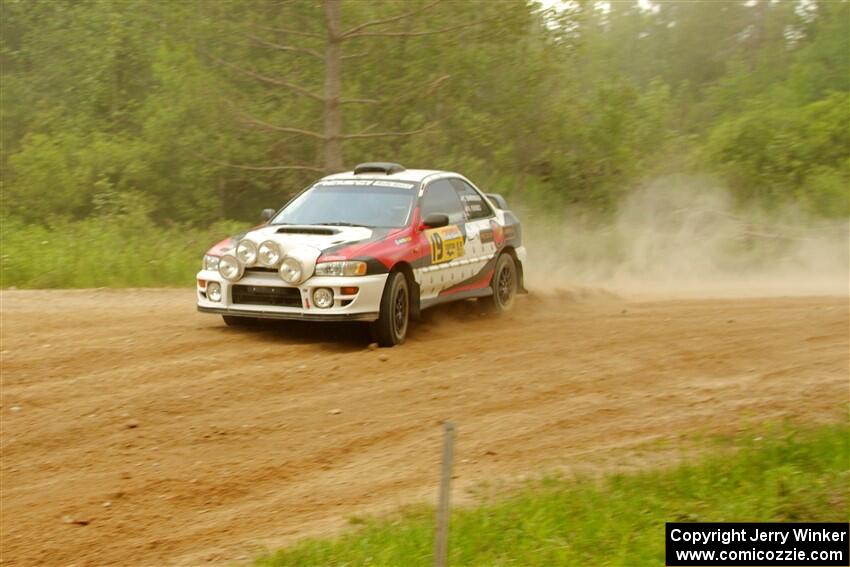 Chris Barribeau / Alex Ferencz Subaru Impreza RS on SS7, Sand Rd.