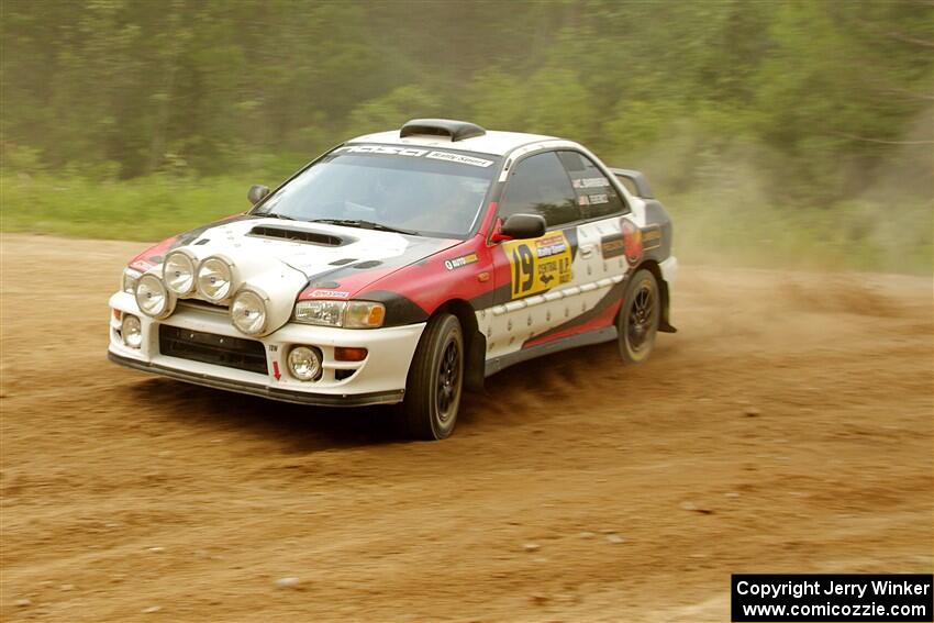 Chris Barribeau / Alex Ferencz Subaru Impreza RS on SS7, Sand Rd.