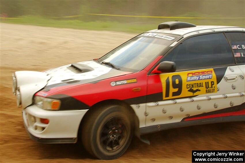 Chris Barribeau / Alex Ferencz Subaru Impreza RS on SS7, Sand Rd.